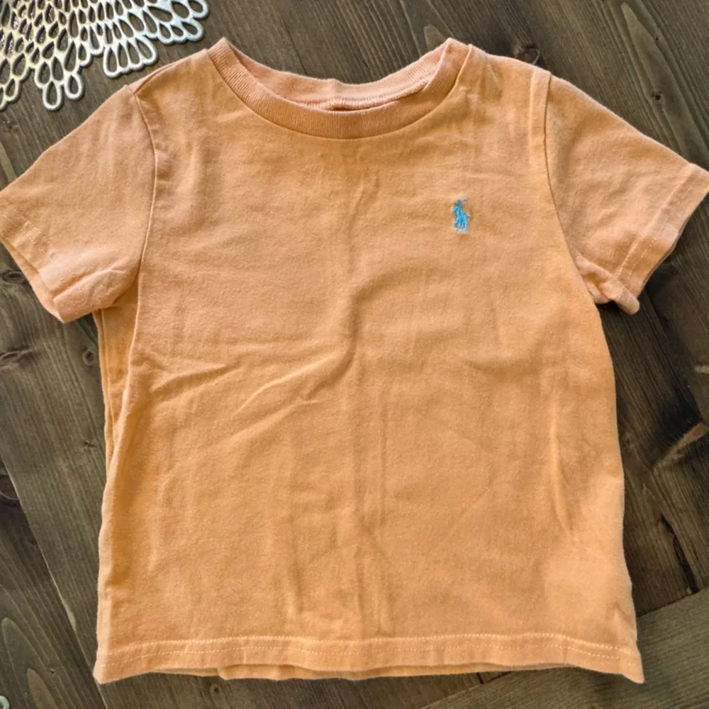 Ralph Lauren Baby Boys Classic Orange Tee – Size 18M